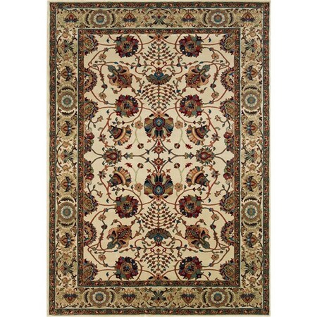 Sphinx By Oriental Weavers Area Rugs, Ariana 431O3 8' Round Round - Ivory/ Red-Polypropylene A431O3240240ST